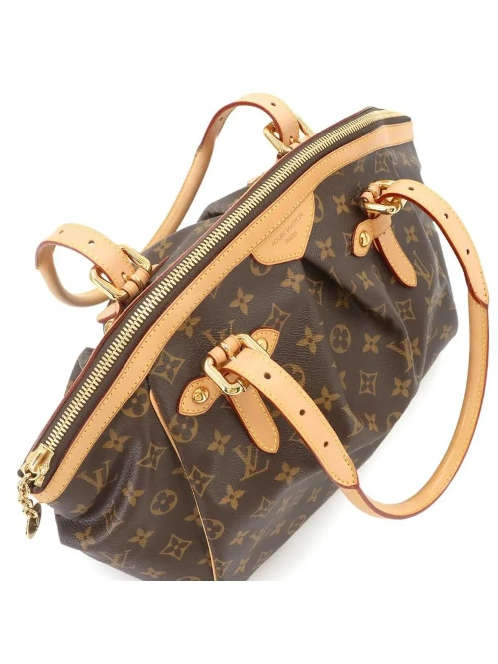 Louis Vuitton Monogram Tivoli GM Tote Brown Gold